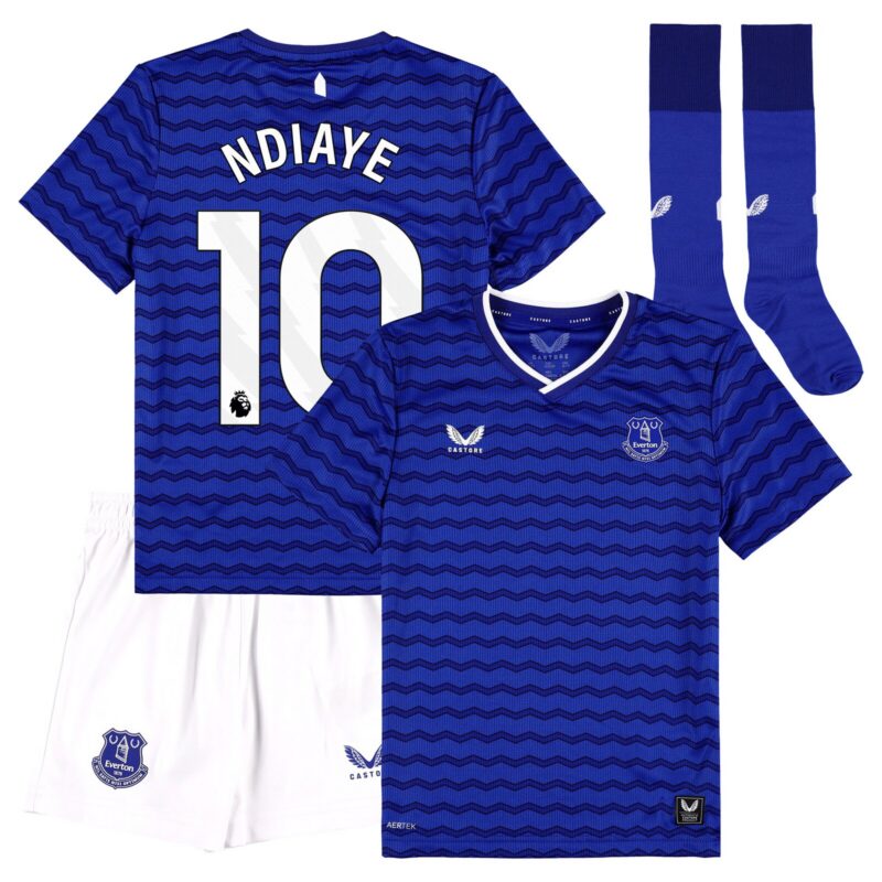 Everton Castore Home Infant Kit 2025-26 with Ndiaye 10 printing