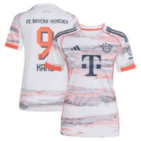 FC Bayern adidas Away Shirt 2025-26 - Womens with Kane 9 printing
