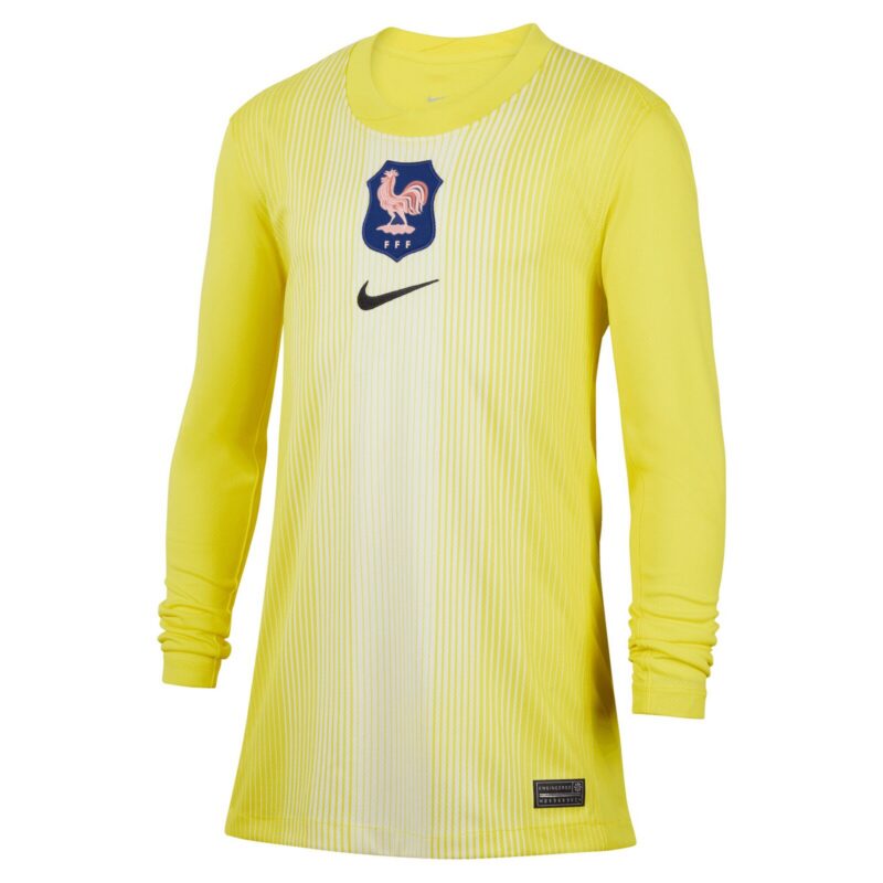 France Nike Goalkeeper Stadium Shirt 2025 - Kids