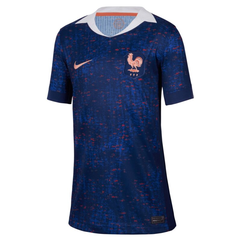 A2B image: france-nike-home-dri-fit-adv-match-shirt-2025-kids France Nike Home Dri Fit Adv Match Shirt 2025 - Kids