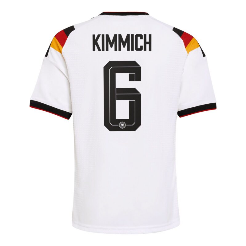 A2B image: germany-national-team-adidas-home-authentic-shirt-2026-kids-with-kimmich-6-printing Germany National Team adidas Home Authentic Shirt 2026 - Kids with Kimmich 6 printing