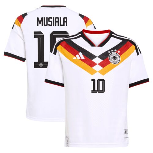 Germany National Team adidas Home Authentic Shirt 2026 - Kids with Musiala 10 printing