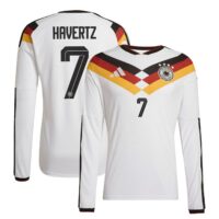 Germany National Team adidas Home Authentic Shirt 2026 - Long Sleeve with Havertz 7 printing