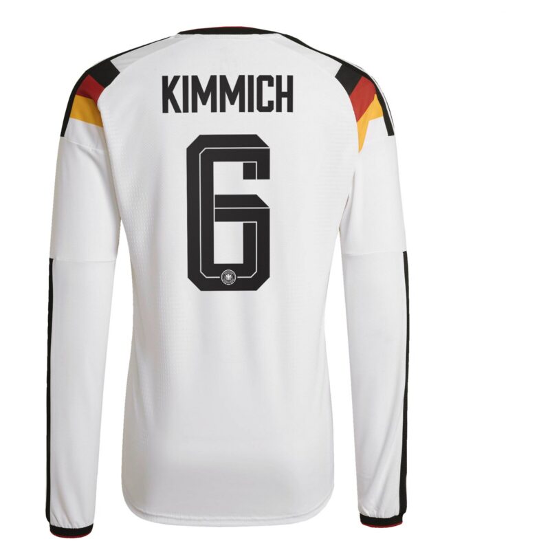 A2B image: germany-national-team-adidas-home-authentic-shirt-2026-long-sleeve-with-kimmich-6-printing Germany National Team adidas Home Authentic Shirt 2026 - Long Sleeve with Kimmich 6 printing