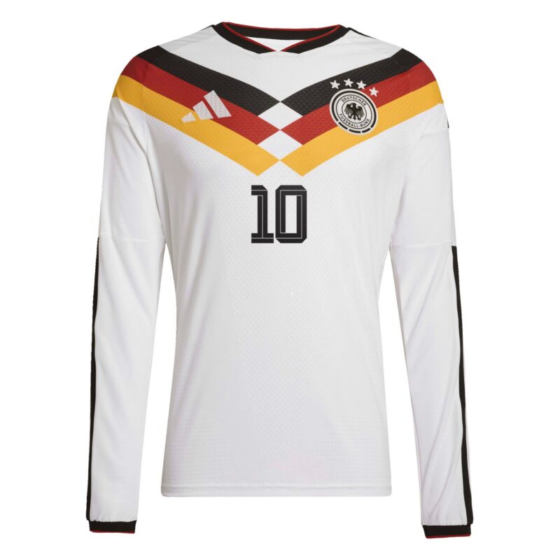 A2B image: germany-national-team-adidas-home-authentic-shirt-2026-long-sleeve-with-musiala-10-printing Germany National Team adidas Home Authentic Shirt 2026 - Long Sleeve with Musiala 10 printing