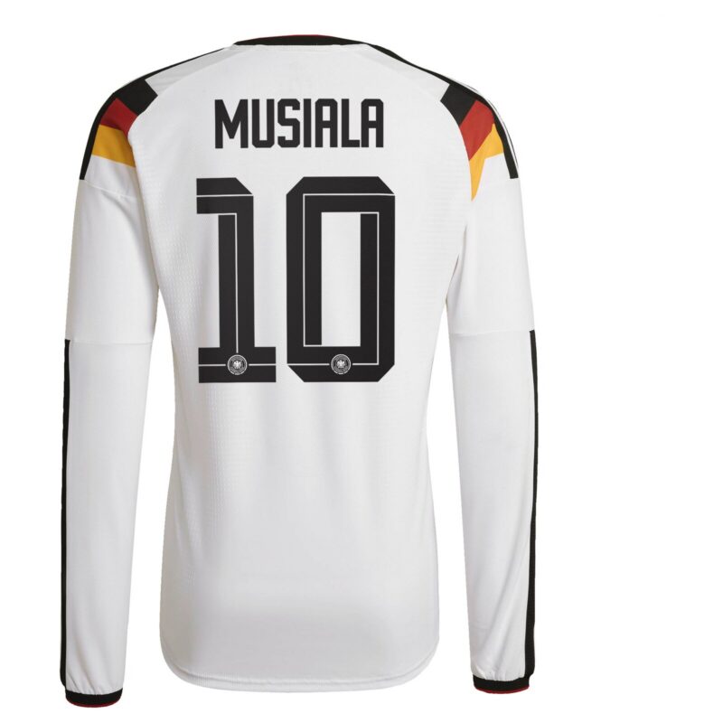A2B image: germany-national-team-adidas-home-authentic-shirt-2026-long-sleeve-with-musiala-10-printing Germany National Team adidas Home Authentic Shirt 2026 - Long Sleeve with Musiala 10 printing