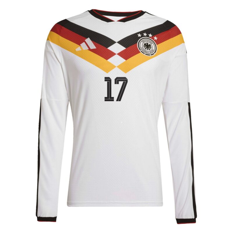 A2B image: germany-national-team-adidas-home-authentic-shirt-2026-long-sleeve-with-wirtz-17-printing Germany National Team adidas Home Authentic Shirt 2026 - Long Sleeve with Wirtz 17 printing