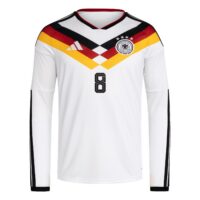 Germany National Team adidas Home Shirt 2026 - Long Sleeve with Goretzka 8 printing