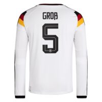 Germany National Team adidas Home Shirt 2026 - Long Sleeve with Groß 5 printing