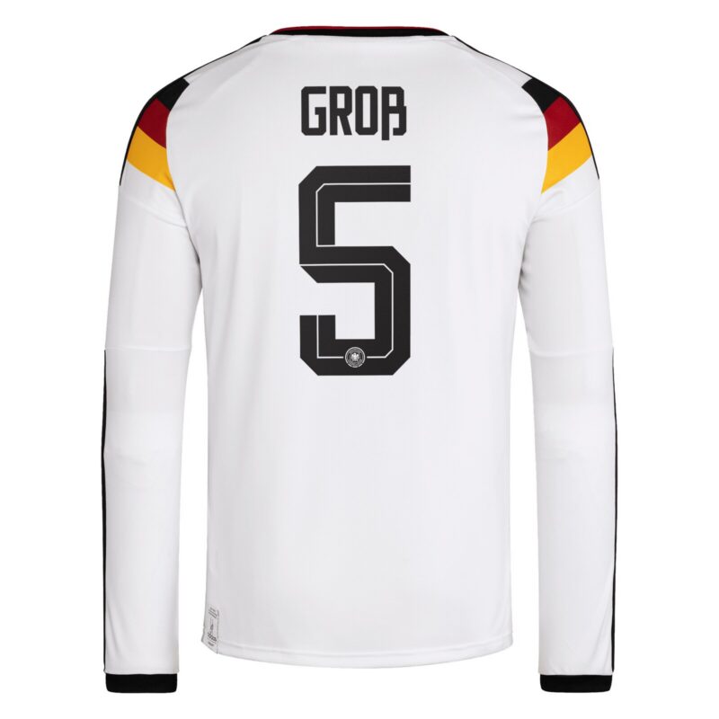 Germany National Team adidas Home Shirt 2026 - Long Sleeve with Groß 5 printing