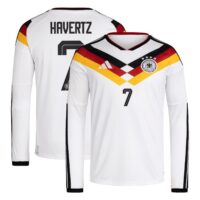 Germany National Team adidas Home Shirt 2026 - Long Sleeve with Havertz 7 printing