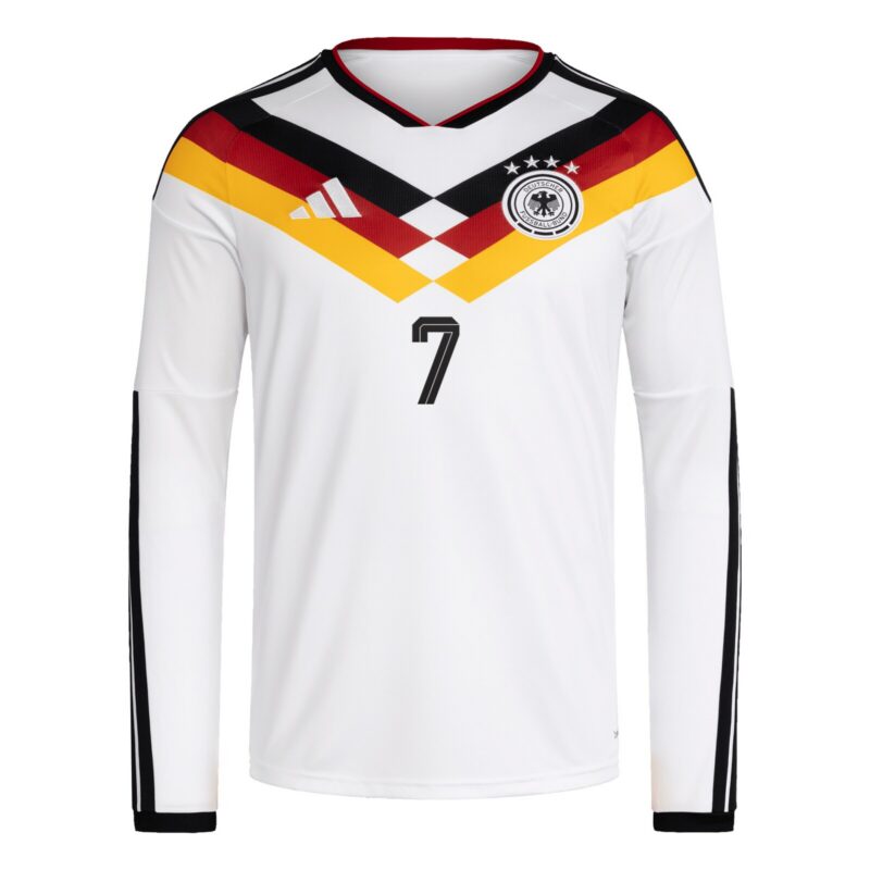Germany National Team adidas Home Shirt 2026 - Long Sleeve with Havertz 7 printing