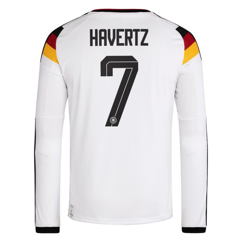 Germany National Team adidas Home Shirt 2026 - Long Sleeve with Havertz 7 printing