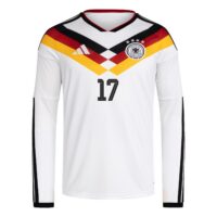 Germany National Team adidas Home Shirt 2026 - Long Sleeve with Wirtz 17 printing