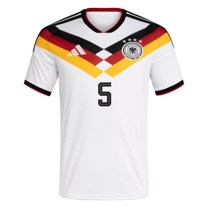 Germany National Team adidas Home Shirt 2026 with Groß 5 printing