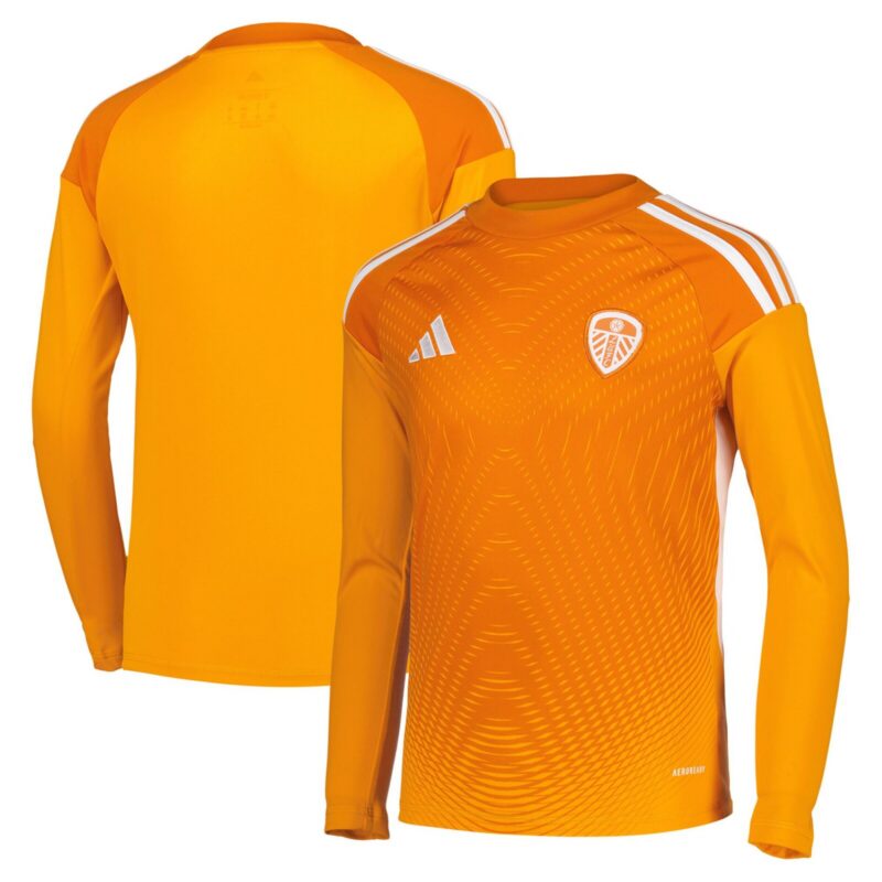 A2B image: leeds-united-adidas-goalkeeper-shirt-2025-26-long-sleeve-kids Leeds United adidas Goalkeeper Shirt 2025-26 - Long Sleeve - Kids