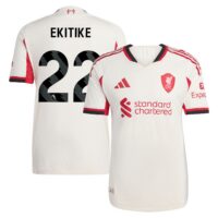 A2B image: liverpool-adidas-away-authentic-shirt-2025-26-with-ekitike-22-printing Liverpool adidas Away Authentic Shirt 2025-26 with Ekitike 22 printing