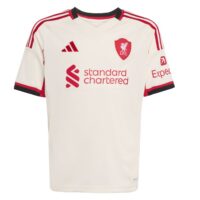 A2B image: liverpool-adidas-away-shirt-2025-26-kids-with-ekitike-22-printing Liverpool adidas Away Shirt 2025-26 - Kids with Ekitike 22 printing