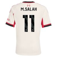 Liverpool adidas Away Shirt 2025-26 - Kids with M.Salah 11 printing