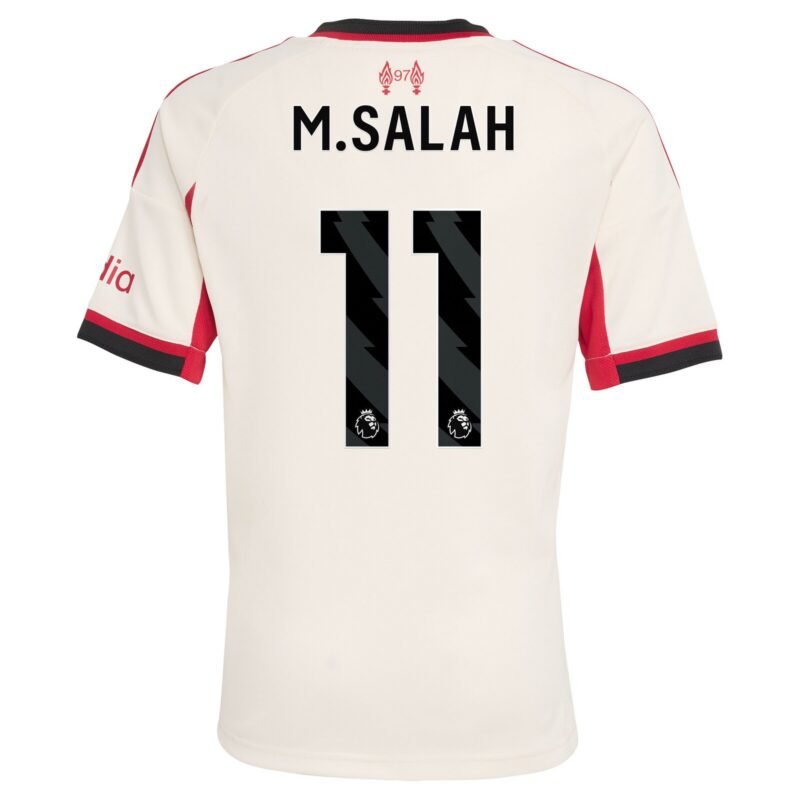 Liverpool adidas Away Shirt 2025-26 - Kids with M.Salah 11 printing