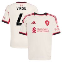 A2B image: liverpool-adidas-away-shirt-2025-26-kids-with-virgil-4-printing Liverpool adidas Away Shirt 2025-26 - Kids with Virgil 4 printing