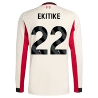 A2B image: liverpool-adidas-away-shirt-2025-26-long-sleeve-with-ekitike-22-printing Liverpool adidas Away Shirt 2025-26 - Long Sleeve with Ekitike 22 printing