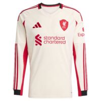Liverpool adidas Away Shirt 2025-26 - Long Sleeve with Isak 9 printing