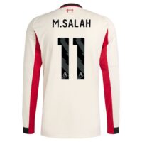 Liverpool adidas Away Shirt 2025-26 - Long Sleeve with M.Salah 11 printing