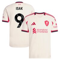 A2B image: liverpool-adidas-away-shirt-2025-26-with-isak-9-printing Liverpool adidas Away Shirt 2025-26 with Isak 9 printing