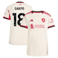 A2B image: liverpool-adidas-away-shirt-2025-26-womens-with-gakpo-18-printing Liverpool adidas Away Shirt 2025-26 - Womens with Gakpo 18 printing