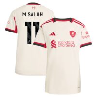 A2B image: liverpool-adidas-away-shirt-2025-26-womens-with-m-salah-11-printing Liverpool adidas Away Shirt 2025-26 - Womens with M.Salah 11 printing