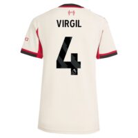 Liverpool adidas Away Shirt 2025-26 - Womens with Virgil 4 printing