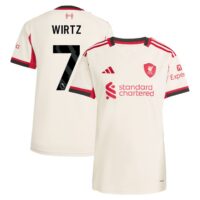 A2B image: liverpool-adidas-away-shirt-2025-26-womens-with-wirtz-7-printing Liverpool adidas Away Shirt 2025-26 - Womens with Wirtz 7 printing