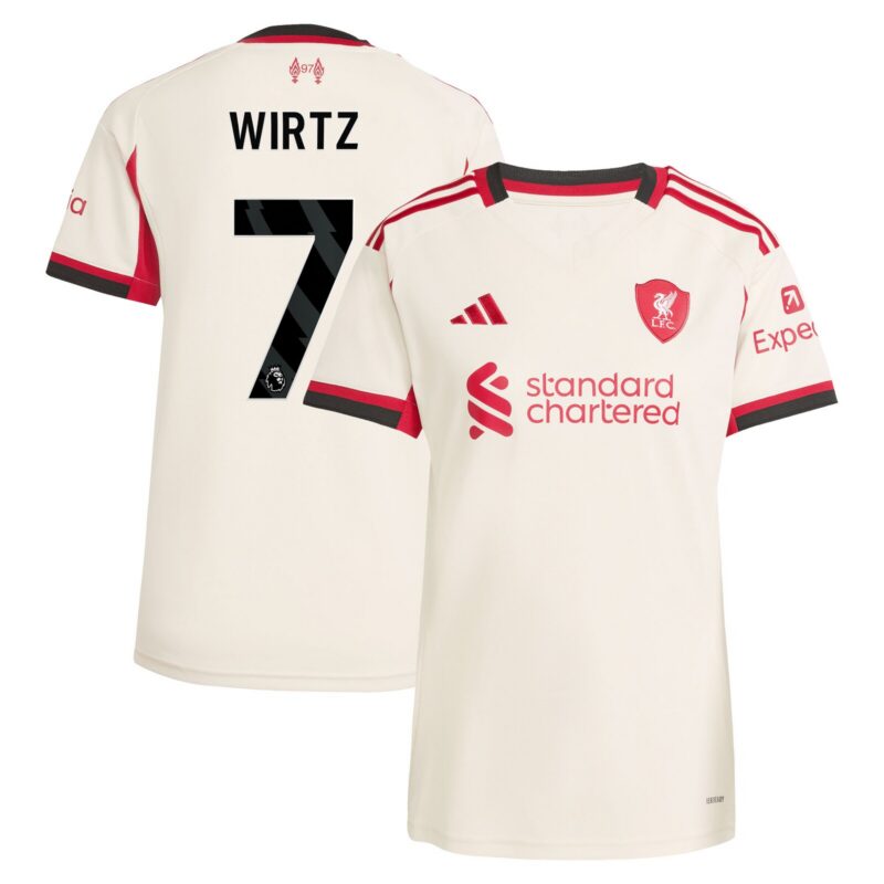 A2B image: liverpool-adidas-away-shirt-2025-26-womens-with-wirtz-7-printing Liverpool adidas Away Shirt 2025-26 - Womens with Wirtz 7 printing