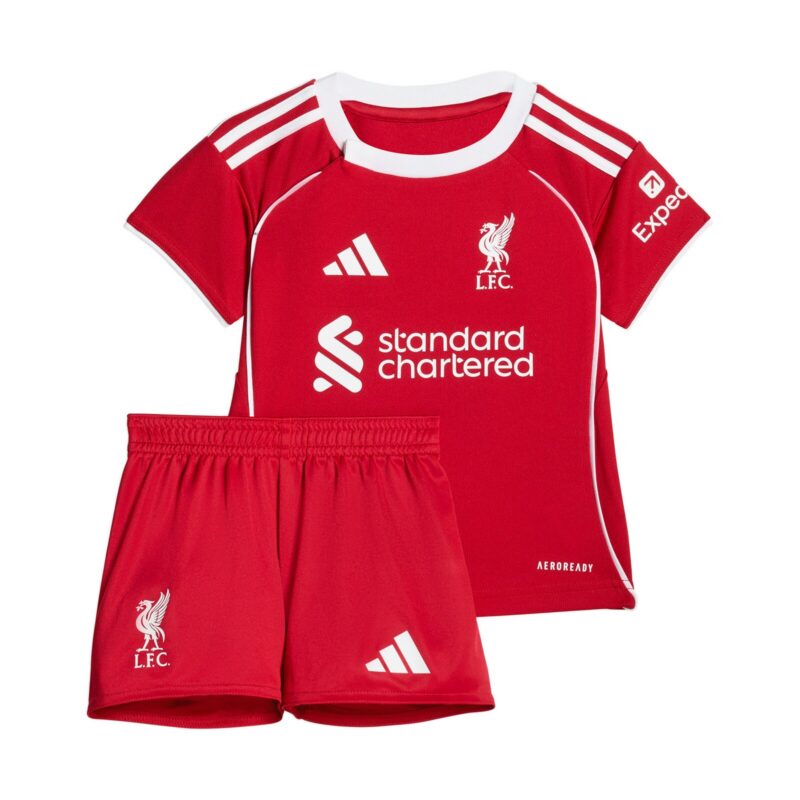 A2B image: liverpool-adidas-home-babykit-2025-26-with-champions-25-printing Liverpool adidas Home Babykit 2025-26 with Champions 25 printing