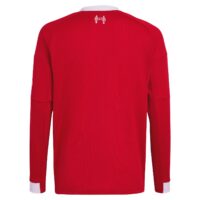 Liverpool adidas Home Shirt 2025-26 - Kids - Long Sleeve