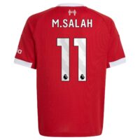 A2B image: liverpool-adidas-home-shirt-2025-26-kids-with-m-salah-11-printing Liverpool adidas Home Shirt 2025-26 - Kids with M.Salah 11 printing