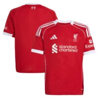 A2B image: liverpool-adidas-home-replica-shirt-2025-26-kids Liverpool adidas Home Replica Shirt 2025-26 - Kids