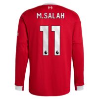 Liverpool adidas Home Shirt 2025-26 - Long sleeve with M.Salah 11 printing