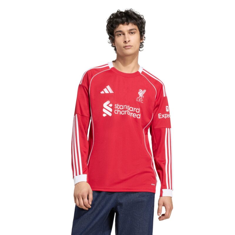 Liverpool adidas Home Replica Shirt 2025-26 - Long Sleeve