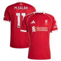 Liverpool adidas Home Shirt 2025-26 with M.Salah 11 printing