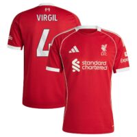 A2B image: liverpool-adidas-home-shirt-2025-26-with-virgil-4-printing Liverpool adidas Home Shirt 2025-26 with Virgil 4 printing