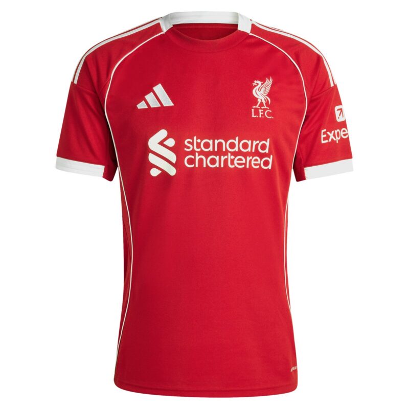 A2B image: liverpool-adidas-home-shirt-2025-26-with-virgil-4-printing Liverpool adidas Home Shirt 2025-26 with Virgil 4 printing