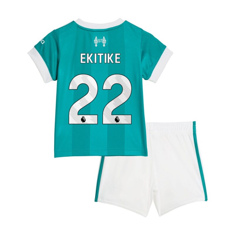 Liverpool adidas Third Babykit 2025-26 with Ekitike 22 printing