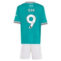 Liverpool adidas Third Minikit 2025-26 with Isak 9 printing