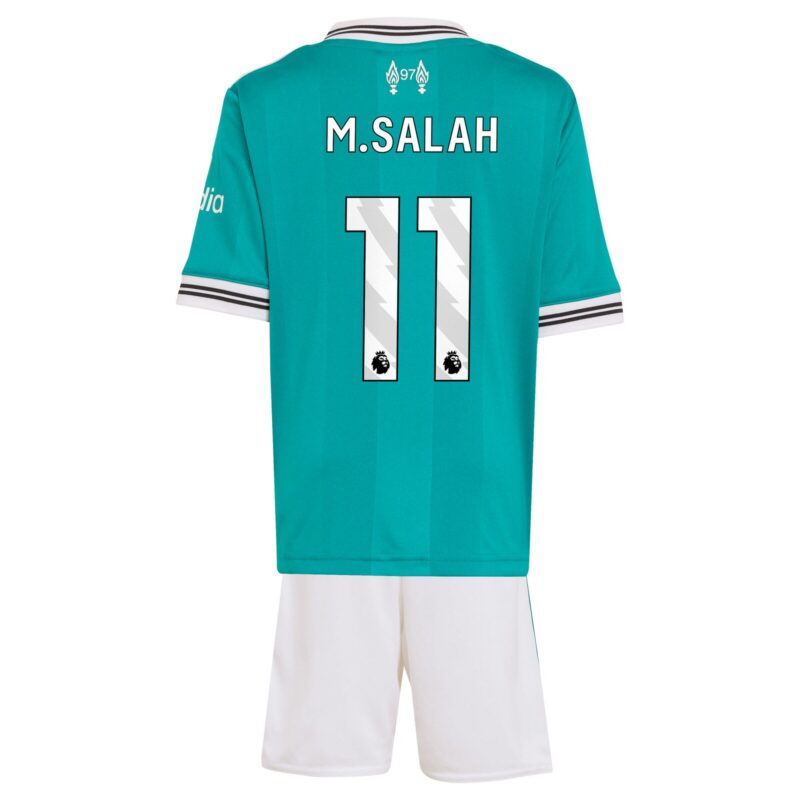 Liverpool adidas Third Minikit 2025-26 with M.Salah 11 printing