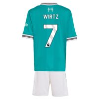 Liverpool adidas Third Minikit 2025-26 with Wirtz 7 printing