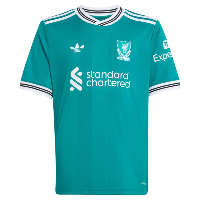A2B image: liverpool-adidas-third-shirt-2025-26-kids-with-ekitike-22-printing Liverpool adidas Third Shirt 2025-26 - Kids with Ekitike 22 printing