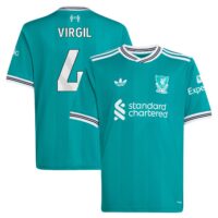 A2B image: liverpool-adidas-third-shirt-2025-26-kids-with-virgil-4-printing Liverpool adidas Third Shirt 2025-26 - Kids with Virgil 4 printing
