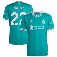 Liverpool adidas Third Replica Shirt 2025-26 with Ekitike 22 printing